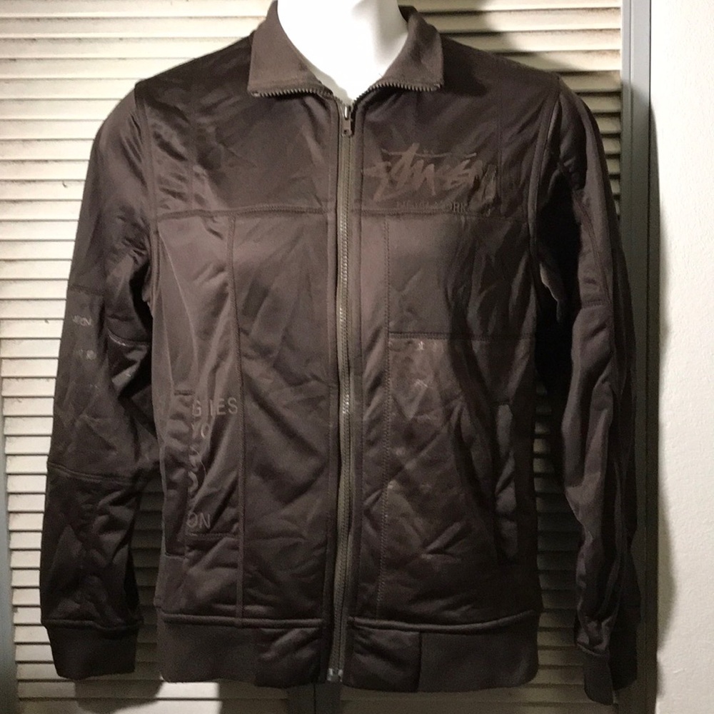 Stussy track jacket men’s medium Brown (RARE)